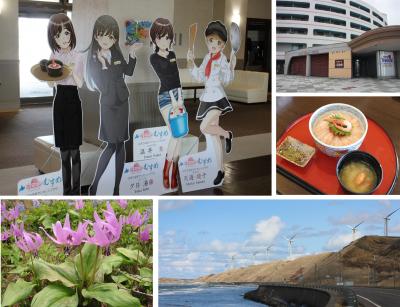 春うらら　オロロン街道萌えっ子の町で遠出のランチ＆絵画展そして野の花も　羽幌町他