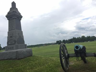 ペンシルベニア州 ゲティスバーグ国立軍事公園　ー　ハワードアベニューでバーロー将軍の像へ
