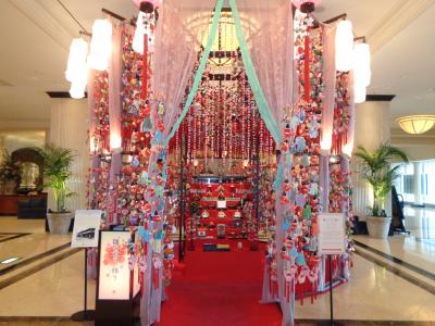 令和３年　雛のつるし飾り[名古屋マリオットアソシアホテル15階ロビー]