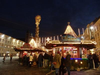 2018年オーストリア＆スロヴァキアのX'sマーケット【１７】イルミネーションに輝くクリスマスマーケット
