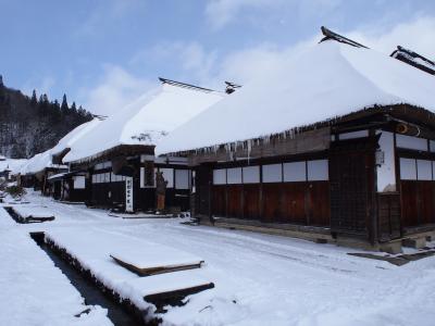 GoToトラベルは再開されないけど、冬の大内宿へ行ってきました(^^;)