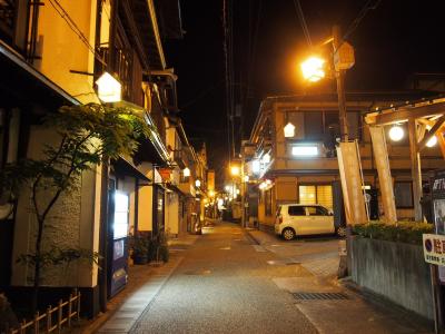 またまた悪友S（♀）がやってきた（２）　三朝温泉街の夜