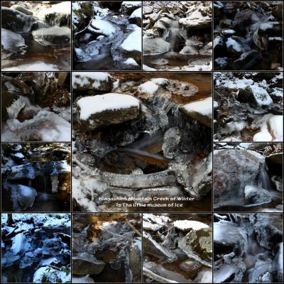 ◆冬の東野の清流は氷の小さな美術館