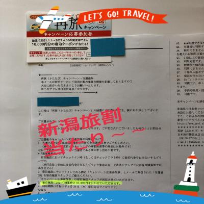 2021年3/11～1泊☆新潟「旅割」が当たり～～10000円引き/Go!!特別室*新潟/雪の花