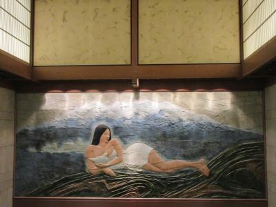 下呂温泉　水明館で湯めぐり、美術品めぐり