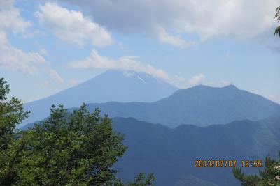 富士山を見る山行シリーズ　滝子山