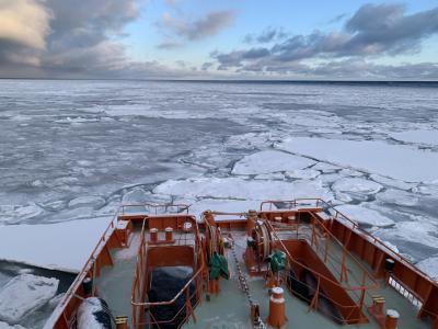 流氷求めて紋別へ　2日目　流氷チャレンジ2回目は大成功！初めて見る流氷に大感動！