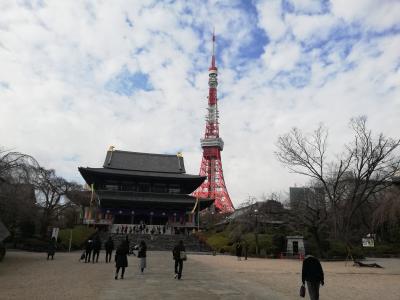 久しぶりの東京。増上寺周辺を散策。