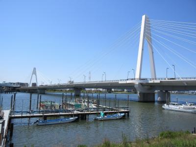 京急・大鳥居駅から天空橋駅に向かって歩きました