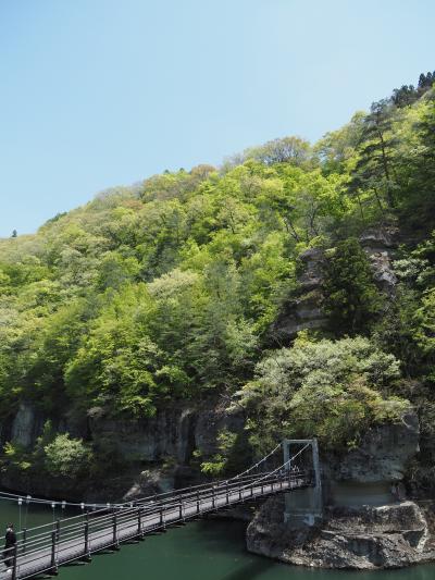 新緑の南会津　～塔のへつり・大内宿・観音沼～