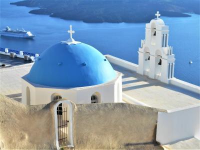 【ギリシャの休日】白と青のサントリーニ島