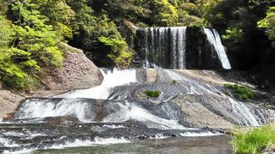 シニア夫婦温泉旅　筋湯温泉に泊まる③　龍門の滝＆耶馬渓「青の洞門」