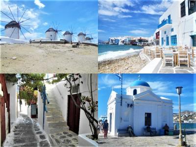 【ギリシャの休日】ミコノス島の風車と街歩き