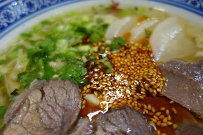 20210528-2 京都 三条名店街に出来た牛肉麺のお店、百歳牛肉麺で蘭州牛肉麺