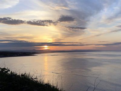 日本の北の果てまで行ってやるぅ  6  日の出岬で、夕陽を愛でた