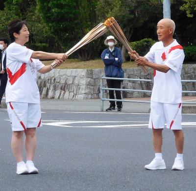 ２０２１年５月　山口県西部　　聖火リレーを見に行きました。