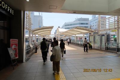 川越駅西口付近の風景