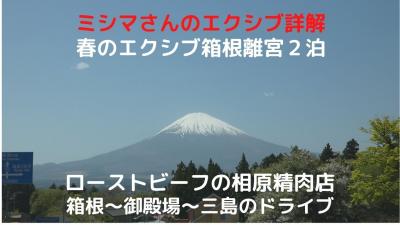 １０．春のエクシブ箱根離宮２泊　２泊５食で〆て６，５万円弱でした　ローストビーフの相原精肉店　　箱根～御殿場～三島のドライブ　