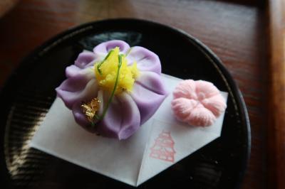 松江城と練り切り和菓子