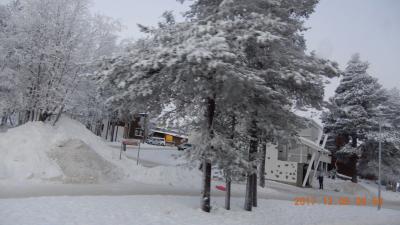 ｛オーロラ｝　北欧クルーズ　フィンランド最終宿泊地（スキー場）　２４