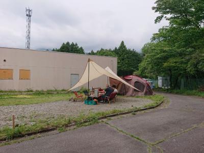 梅雨の合間に ”グランパパ” でキャンプ