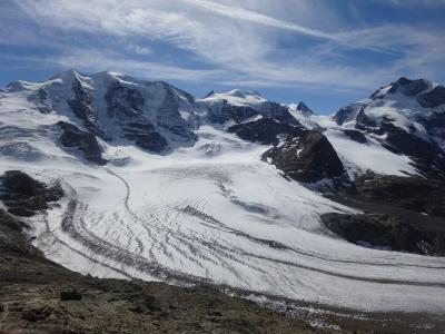 絶景が広がるアルプスの山歩きと鉄道の旅：スイス、リヒテンシュタイン旅行【５７】（2019年秋 ８日目⑪ ディアヴォレッツァのパノラマ）