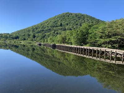 朝の赤城山　清々しい景色と共に