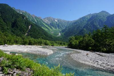 上高地と山中湖