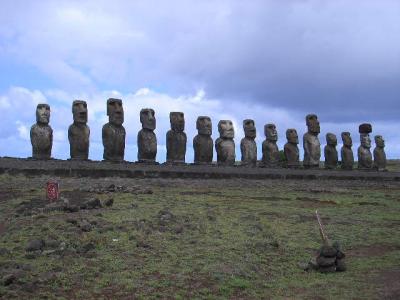 南半球一周、モアイ像　　Easter Isl. Moai