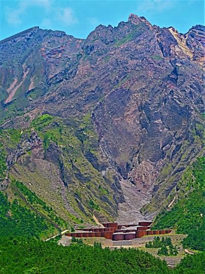 鹿児島10　桜島-4　湯之平展望所（北岳4合目/373ｍ）40分　☆山頂クッキリ・岩肌荒々しく