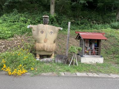 疫病退散1　(保呂羽山波宇志別神社神楽殿を見て、八木沢の人形道祖神に行く)