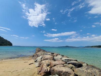 沖縄レベルの海の美しさ　山口県菊が浜