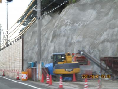 往復の海岸８月豊浜　内海海岸ドライブイン