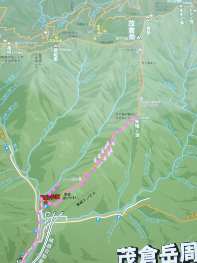 茂倉岳、矢場の頭で撤退