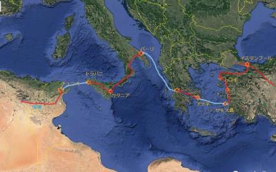 大昔の地中海横断？　1977年、アルジェリアからトルコまで