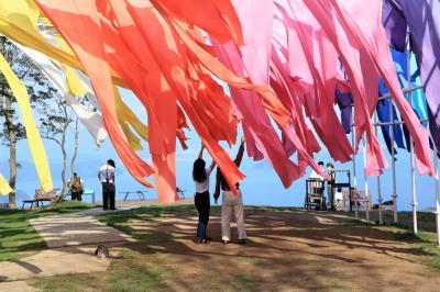 なんちゃって登山の箱館山♪　ゴンドラでひとっ飛び　涼しい風が気持ちいい♪