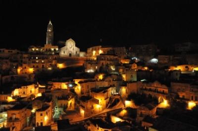 2013年南イタリア旅行記　第7回　マテーラ散策その3　サッシ地区のすばらしい夜景を堪能