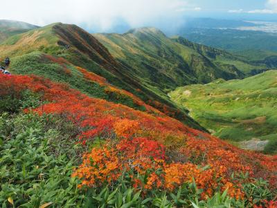 紅葉真っ盛り　月山日帰り登山（弥陀ヶ原～姥沢コース）