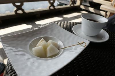 秋の優雅な熱海♪　Vol.9 ☆ザ・ひらまつ・熱海：朝食後はテラスで紅茶を♪
