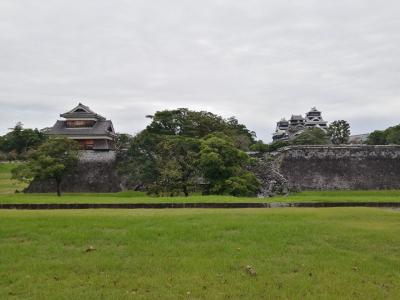 ’２１　九州100名城＆グルメ旅９　熊本城を外側から見学