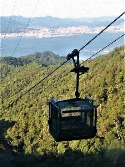 広島18　宮島-7　宮島ロープウエー　紅葉谷線-榧谷駅-獅子岩線 ☆循環式と交走式/2つの方式