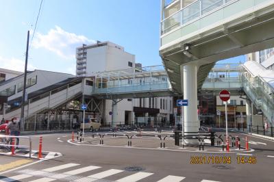 上福岡駅東口付近の風景