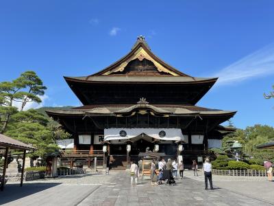 2021 秋　長野　善光寺　東山魁夷美術館　戸倉上山田温泉に泊まる　信州蕎麦　しなの鉄道