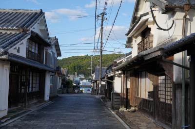 20211017-2 日向 美々津の古い町並みと夕暮れの海岸と