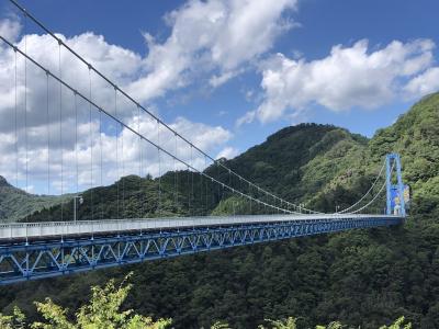 日本最大級の長さを誇る竜神大吊橋をチラ見