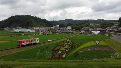 岩村まで出掛けて田んぼアート