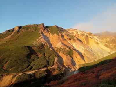 十勝岳連峰＆富良野周辺２０２１秋旅行記　【９】十勝岳連峰登山６（富良野岳合流点～十勝岳温泉）