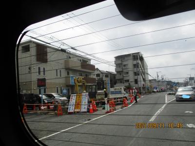 工事その１東海市南側　通せんぼなかなかの南加木屋駅あたり　２１０９１１土曜