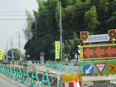 工事その６東海市南側　なかなかの消防署あたり　２１０６２９火曜