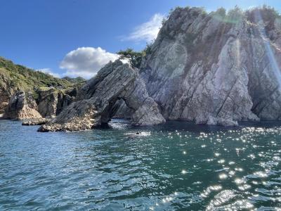 山陰の旅　海がこんなにきれいだなんて！浦富海岸で遊覧船に乗って